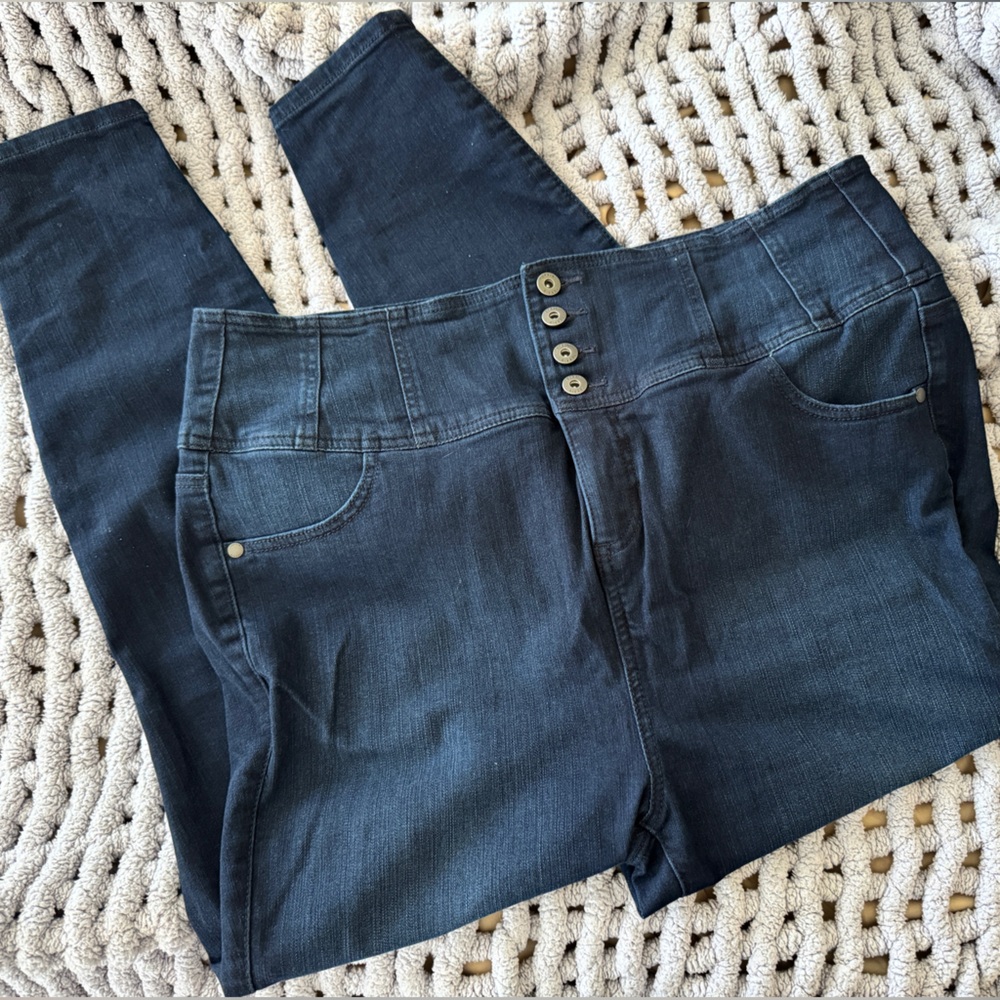 Torrid Corset Skinny Premium Stretch High-Rise Jean, Size 18 - Picture 2 of 5